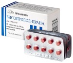 Бисопролол-Прана, таблетки покрытые пленочной оболочкой 10 мг 50 шт