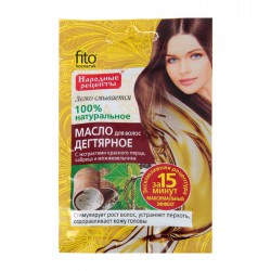 Масло для волос Народные рецепты дегтярное с экстрактами красного перца чабреца и можжевельника 20 мл