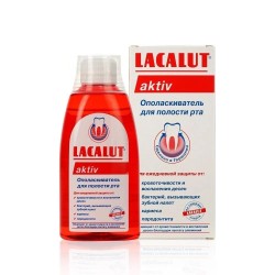 Ополаскиватель для полости рта Lacalut актив антибактериальный для защиты десен 500 мл