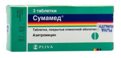 Сумамед, таблетки покрытые пленочной оболочкой 500 мг 3 шт