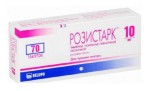 Розистарк, таблетки покрытые пленочной оболочкой 10 мг 70 шт