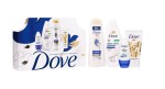 Набор, Dove (Дав) 250 мл + 250 мл + 50 мл + 50 мл Нежнее к твоей коже шампунь + гель для душа + дезодорант-антиперспирант + крем для рук
