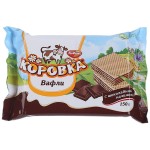 Вафли, Рот Фронт 150 г Коровка с шоколадной начинкой