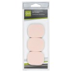 Спонжи, QVS (КВС) 3 шт арт. 10-1074 запасные для нанесения основы макияжа любого типа