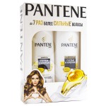 Набор, Pantene Pro-v (Пантин про ви) 250 мл + 200 мл Густые и крепкие шампунь + бальзам-ополаскиватель