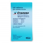 Сталево, таблетки покрытые оболочкой 150 мг+37.5 мг+200 мг 100 шт