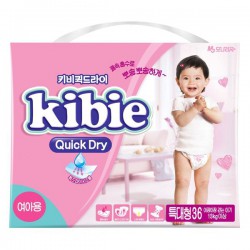 Подгузники-трусики для девочек 36 шт. Kibie Квик Драй 13+ кг р. XL