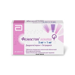 Фемостон конти табл. п/о пленочной 5 мг+1 мг 28 шт.